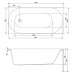 Ванна прямоугольная Cersanit Octavia 150x70 с ножками