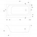 Ванна Cersanit Smart 170x80 левая