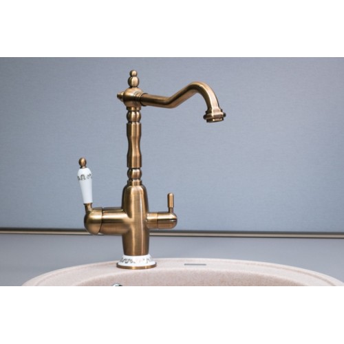 Смеситель для кухни Fabiano FKM 31.4 Brass Antique