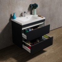 Тумба Fancy Marble Borneo сіра + умивальник Lucia 800