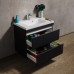 Тумба Fancy Marble Borneo сіра + умивальник Lucia 800