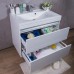 Тумба Fancy Marble Borneo c умивальником Yonna 800