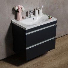 Тумба Fancy Marble Borneo сіра + умивальник Yonna 800