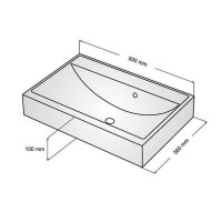 Тумба Fancy Marble Crete венге + раковина UM-550
