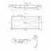 Тумба Fancy Marble Tristan з умивальником Signe 1000