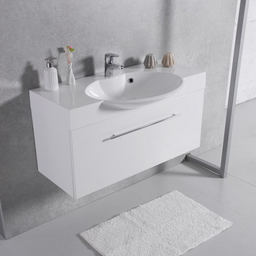 Тумба Fancy Marble Sumatra с раковиной Carme 980