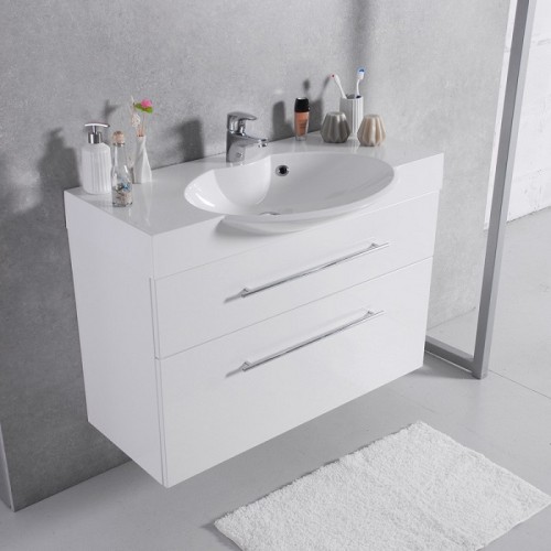 Тумба Fancy Marble Sumatra 2 з раковиною Carme 980