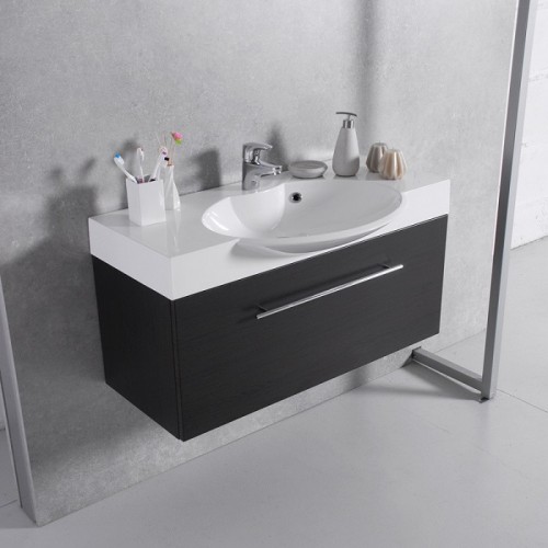 Тумба Fancy Marble Sumatra венге + раковина Carme 980