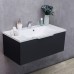 Тумба Fancy Marble Bermuda 1 сіра + умивальник Amelia 900C
