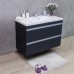 Тумба Fancy Marble Borneo сіра + умивальником Lucia 1000