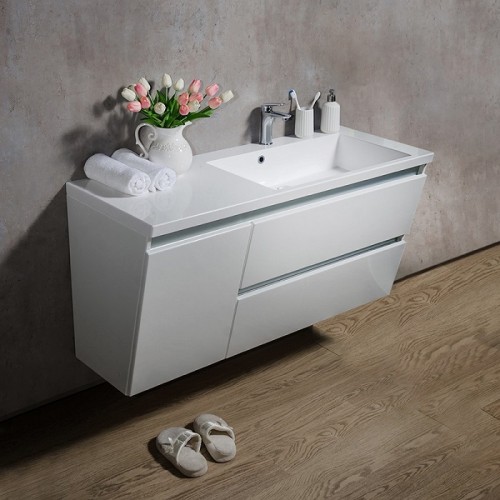 Тумба Fancy Marble Cyprus с умывальником Peggy 1250 L/R