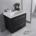 Тумба Fancy Marble Goa венге з умивальником Dallas 800