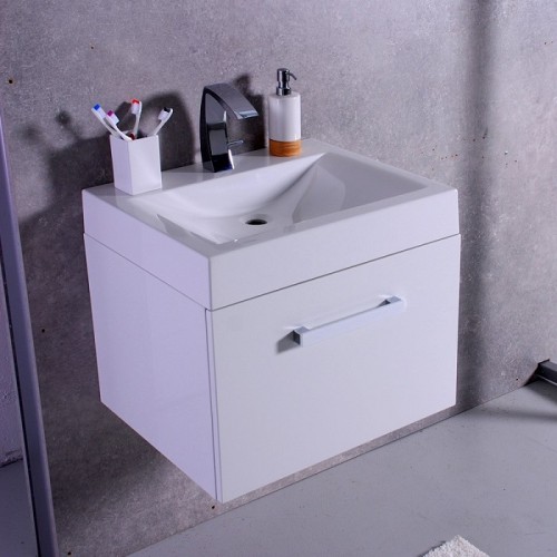 Тумба Fancy Marble Santa Cruz с умывальником Lily 600