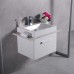 Тумба Fancy Marble Santa Cruz 800 + раковина Lily 600 з білої стільницею