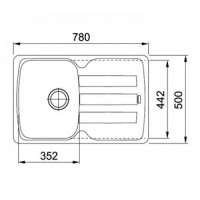 Кухонна мийка Franke Antea AZG 611-78 78х50 білий (114.0499.172)