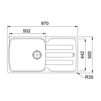 Кухонна мийка Franke Antea AZG 611-97 XL 97х50 білий (114.0499.211)