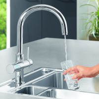 Смеситель для кухни с фильтром очистки воды Grohe Blue Pure 33249001