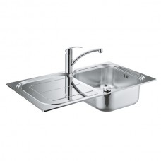 Мойка для кухни Grohe K300 860x500 + смеситель Eurosmart однорычажный (31565SD0)