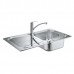 Мойка для кухни Grohe K300 860x500 + смеситель Eurosmart однорычажный (31565SD0)