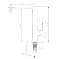 Смеситель для мойки Imprese Grafiky черный (ZMK041807150)