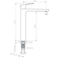 Змішувач для раковини Imprese Grafiky чорний ZMK041807011 (35)