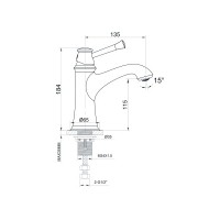 Змішувач для умивальника Imprese Podzima Ledove хром ZMK01170101 (35)