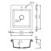 Кухонная мойка Marmorin NERO 550x610 (7141030xx)
