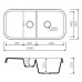 Кухонная мойка Marmorin OPAL 1,5KO 1000x500 (4405130xx)