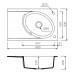 Кухонная мойка Marmorin TONO 1KO 800x500 (4301130xx)