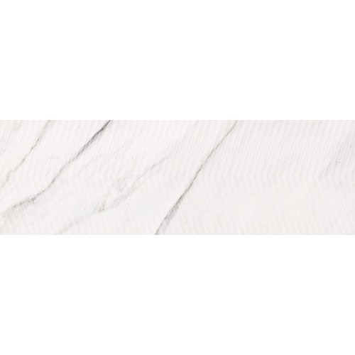 Плитка Opoczno Carrara Chic white chevron structure glossy 29X89 G1