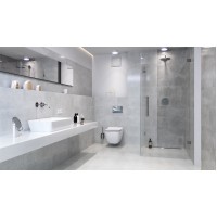 Декор Opoczno Flower Cemento 24x74 light grey inserto
