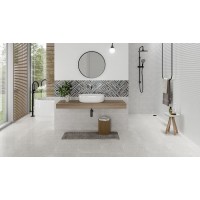 Плитка Opoczno white satin structure lines 20x60