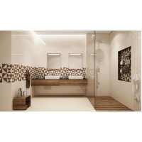 Плитка Opoczno Geometrica 25x75 cloud beige glossy