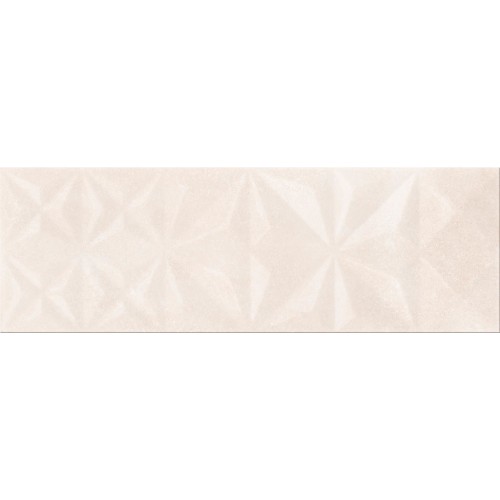 Плитка Opoczno Geometrica 25x75 cloud beige glossy squares structure
