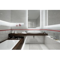 Скляний Фриз Opoczno 3x75 red
