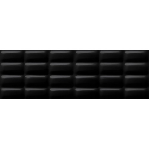 Плитка Opoczno Pret-A-Porter 25x75 black glossy pillow structure