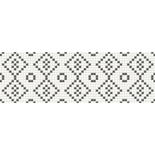 Декор Opoczno Pret-A-Porter 25x75 black&white mosaic