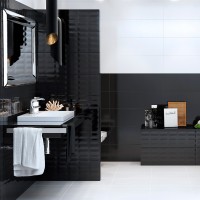 Плитка Opoczno Pret-A-Porter 25x75 black textile