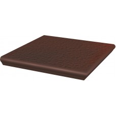 Ступень угловая с капиносом Paradyz Cloud 33x33 brown narozna duro