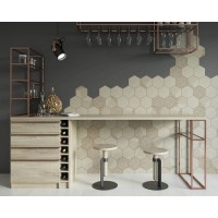Декор Paradyz Esagon Concrete 17,1x19,8 Silver Inserto A