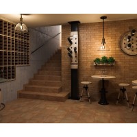 Щабель з капі носами кутова Paradyz Ilario 33x33 ochra struktura narozna