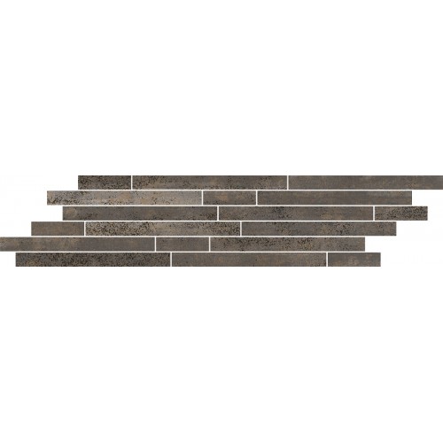 Фриз Paradyz Menfi 14,8x71 Brown Paski Mat