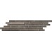 Фриз Paradyz Menfi 14,8x71 Brown Paski Mat