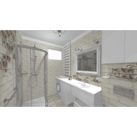 Декор Paradyz Rondoni Bianco Inserto 9,8x29,8 Struktura A