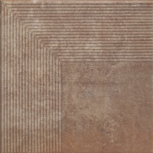 Ступень угловая Paradyz Scandiano 30x30 rosso struktura narozna