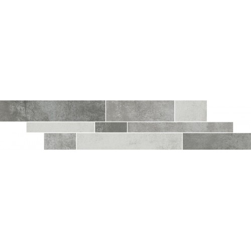 Фриз Paradyz Scratch 14,3x71 Grys Mix Paski