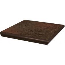Ступень угловая с капиносом Paradyz Semir 33x33 brown narozna