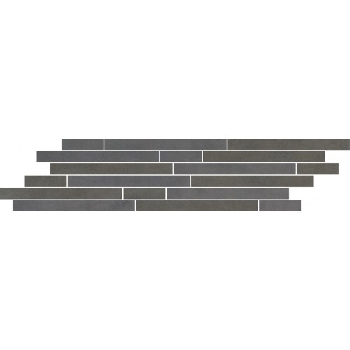 Фриз Paradyz Tecniq 14,8x71 Nero Mix Paski