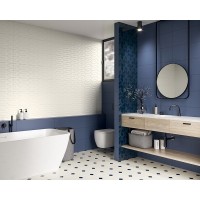 Плитка Paradyz Nightwish bianco struktura B 25x75