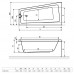 Ванна Radaway Evia 150x80 ліва + ніжки (WA1-44-150x080L)